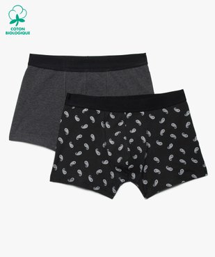 Boxer homme en coton stretch motif cachemire (lot de 2) vue1 - GEMO C4G HOMME - GEMO