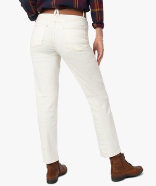 Jean femme coupe Straight taille haute vue3 - GEMO(FEMME PAP) - GEMO