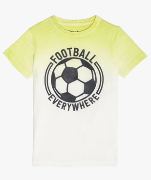 Tee-shirt garçon tie-and-dye avec patch football vue1 - GEMO (ENFANT) - GEMO