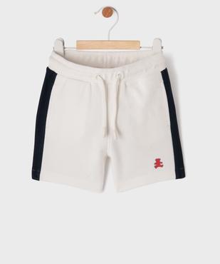 Short bicolore avec taille ajustable bébé garçon - LuluCastagnette vue1 - LULUCASTAGNETTE - GEMO