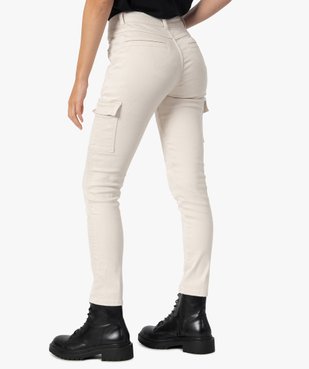 Pantalon femme avec poches à rabat sur les cuisses vue3 - GEMO(FEMME PAP) - GEMO