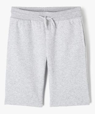 Bermuda en jersey molletonné et taille élastiquée garçon vue1 - GEMO (JUNIOR) - GEMO