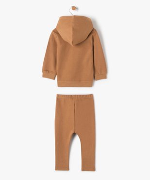 Ensemble bébé garçon 2 pièces : sweat + pantalon en maille côtelée vue4 - GEMO(BEBE DEBT) - GEMO