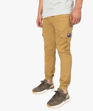 Pantalon homme cargo à taille élastiquée - Roadsign vue1 - ROADSIGN - GEMO