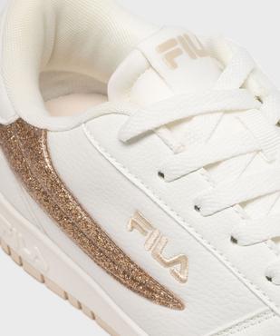 Baskets basses à lacets avec empiècements pailletés femme - Fila vue6 - FILA - GEMO