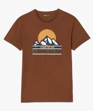 Tee-shirt homme avec motif montagne vue4 - GEMO (HOMME) - GEMO