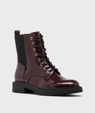 Boots avec élastique sur la tige et semelle crantée femme - 5 Miles vue2 - 5 MILES - GEMO