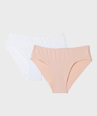 Culotte en microfibre sans coutures fille (lot de 2) vue1 - GEMO (JUNIOR) - GEMO