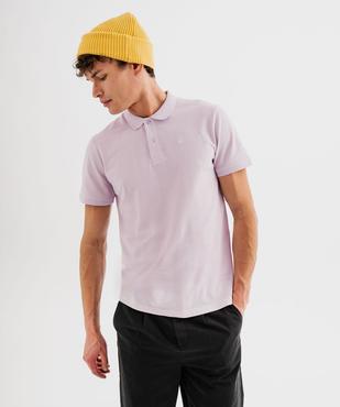 Polo à manches courtes en maille piquée homme vue1 - GEMO 4G HOMME - GEMO