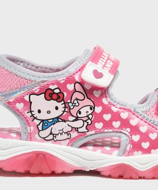 Sandales à scratch à motifs coeurs et chaton fille - Hello Kitty vue6 - HELLO KITTY - GEMO