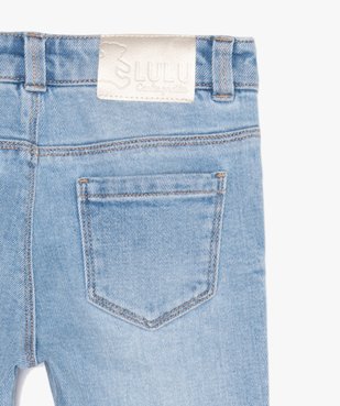 Jean fille coupe Slim avec fleurs brodées – Lulu Castagnette vue4 - LULUCASTAGNETTE - GEMO