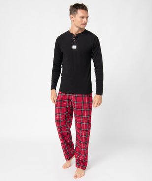 Pyjama  homme à carreaux dans sa pochette vue2 - GEMO(HOMWR HOM) - GEMO