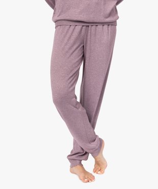 Pantalon de pyjama femme en maille fine vue1 - GEMO(HOMWR FEM) - GEMO