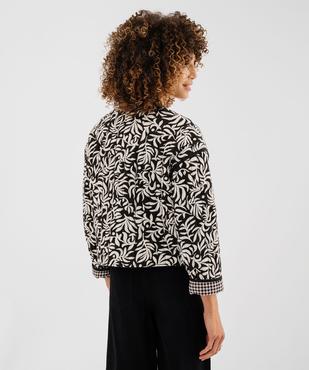 Veste matelassée et rembourrée réversible femme vue3 - GEMO 4G FEMME - GEMO