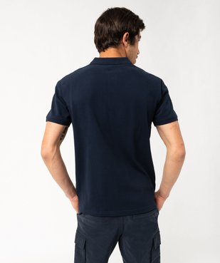 Polo à manches courtes en maille piquée homme vue3 - GEMO 4G HOMME - GEMO