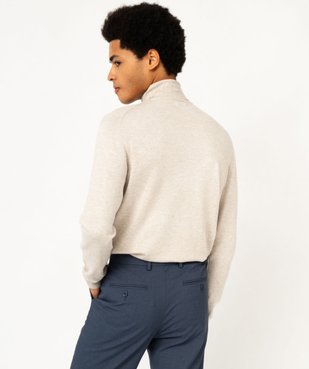 Pull à col roulé en maille fine homme vue4 - GEMO 4G HOMME - GEMO