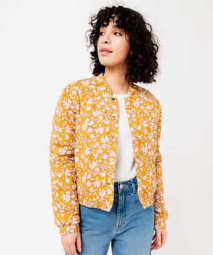 Veste matelassée imprimée avec fermeture pressions femme vue2 - GEMO 4G FEMME - GEMO
