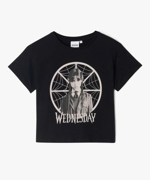 Tee-shirt manches courtes ample imprimé fille - Wednesday vue1 - WEDNESDAY - GEMO
