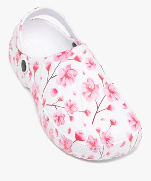 Sabots souples femme imprimés fleurs vue5 - GEMO (PLAGE) - GEMO