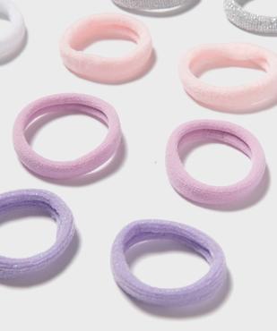 Élastiques à cheveux en mousse pastel et pailletés (lot de 12) vue2 - GEMO (ACCESS) - GEMO