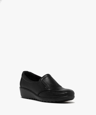 Mocassins confort bi-matières avec semelle compensée femme vue2 - G'FLEX - GEMO