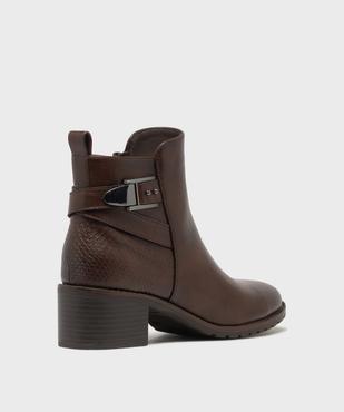 Boots à talon avec brides fantaisie sur la tige femme - Valentina Baldano vue4 - VALENTINA BALDA - GEMO