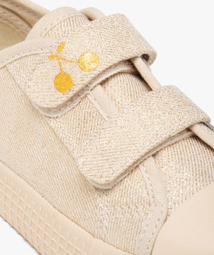 Baskets fille en toile à paillettes avec double scratch vue7 - LOVELY WINGS GEMO FOR GOOD - GEMO
