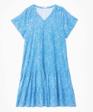 Robe femme grande taille fleurie à volants vue4 - GEMO (G TAILLE) - GEMO