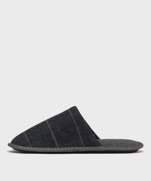 Mules en velours à carreaux homme vue3 - GEMO(HOMWR HOM) - GEMO