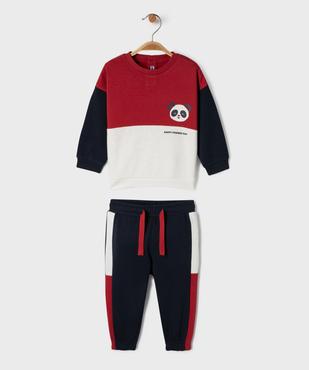 Ensemble 2 pièces sweat et jogging en molleton douillet bébé garçon vue1 - GEMO(BEBE DEBT) - GEMO