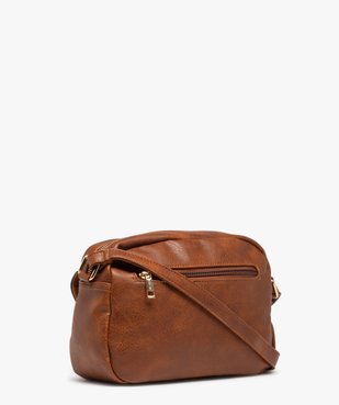 Sac besace compact avec rabat irisé et pompons femme vue3 - GEMO (ACCESS) - GEMO