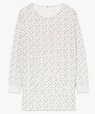 Haut de pyjama femme à manches longues imprimé vue4 - GEMO(HOMWR FEM) - GEMO