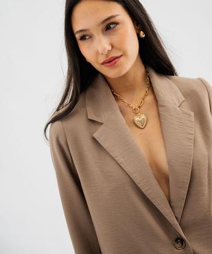 Veste de costume en viscose femme vue2 - GEMO 4G FEMME - GEMO