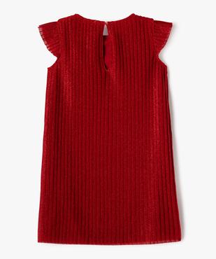 Robe de soirée plissée en maille scintillante fille vue3 - GEMO (ENFANT) - GEMO