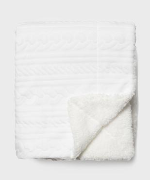 Plaid en velours et sherpa vue2 - GEMO (ACCESS) - GEMO