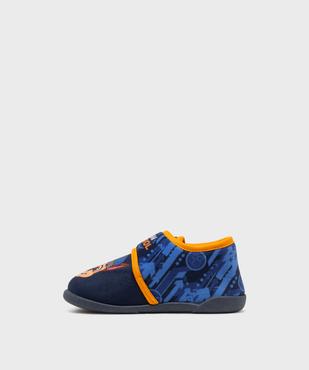 Chaussons montants à scratch en velours imprimés Chase garçon - La Pat'Patrouille vue3 - PAT PATROUILLE - GEMO