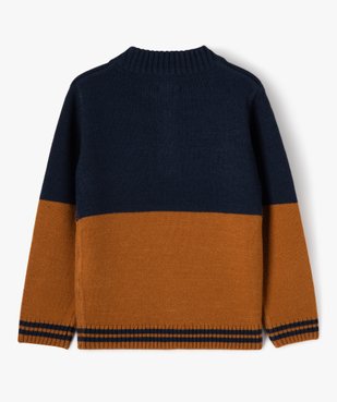Pull en maille avec motifs pandas garçon vue3 - GEMO (ENFANT) - GEMO