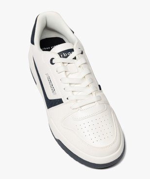 Baskets basses à lacets dessus perforé homme  vue6 - URBAN STEPS - GEMO