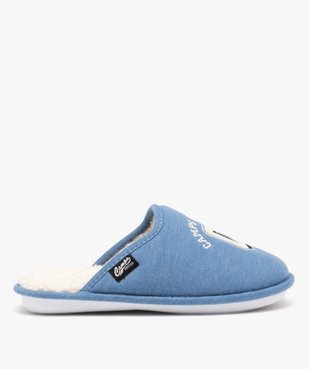 Chaussons mules avec doublure bouclette femme - Camps United  vue1 - CAMPS UNITED - GEMO