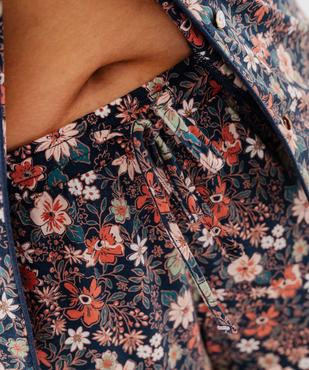 Pyjama femme grande taille deux pièces : chemise et pantalon vue4 - GEMO 4G FEMME - GEMO