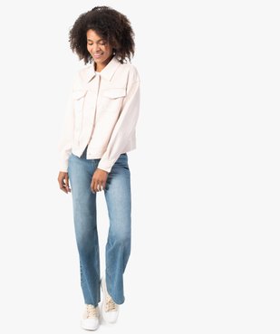 Blouson femme court en suédine vue5 - GEMO(FEMME PAP) - GEMO