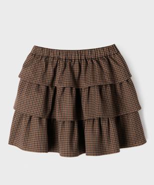 Jupe courte à volants avec taille élastique fille vue2 - GEMO (ENFANT) - GEMO