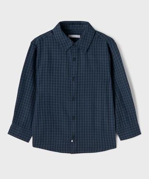 Chemise manches longues à carreaux garçon - LuluCastagnette vue1 - LULUCASTAGNETTE - GEMO