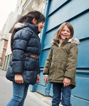 Parka fille déperlante à doublure chaude vue6 - GEMO (ENFANT) - GEMO
