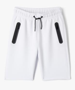 Bermuda en maille extensible et taille élastiquée garçon vue5 - GEMO (JUNIOR) - GEMO