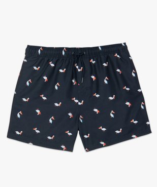 Short de bain homme motif pélicans vue4 - GEMO (PLAGE) - GEMO