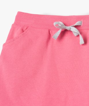 Jupe fille courte en maille jogging vue2 - GEMO 4G FILLE - GEMO