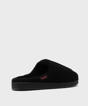 Chaussons mules unis avec doublure chaude homme - Isotoner vue4 - ISOTONER - GEMO