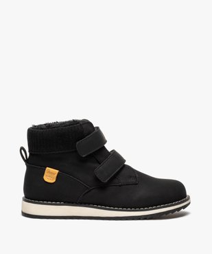 Boots garçon unis à col rembourré et doublure chaude vue1 - GEMO (ENFANT) - GEMO