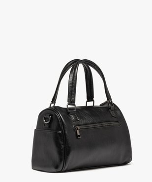 Sac bowling avec poches zippées porté main femme vue5 - GEMO (ACCESS) - GEMO